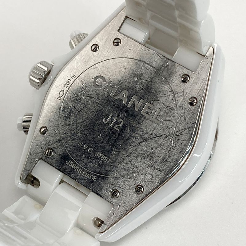 Chanel Chronograph Diamond White Ceramic Automatic Watch
