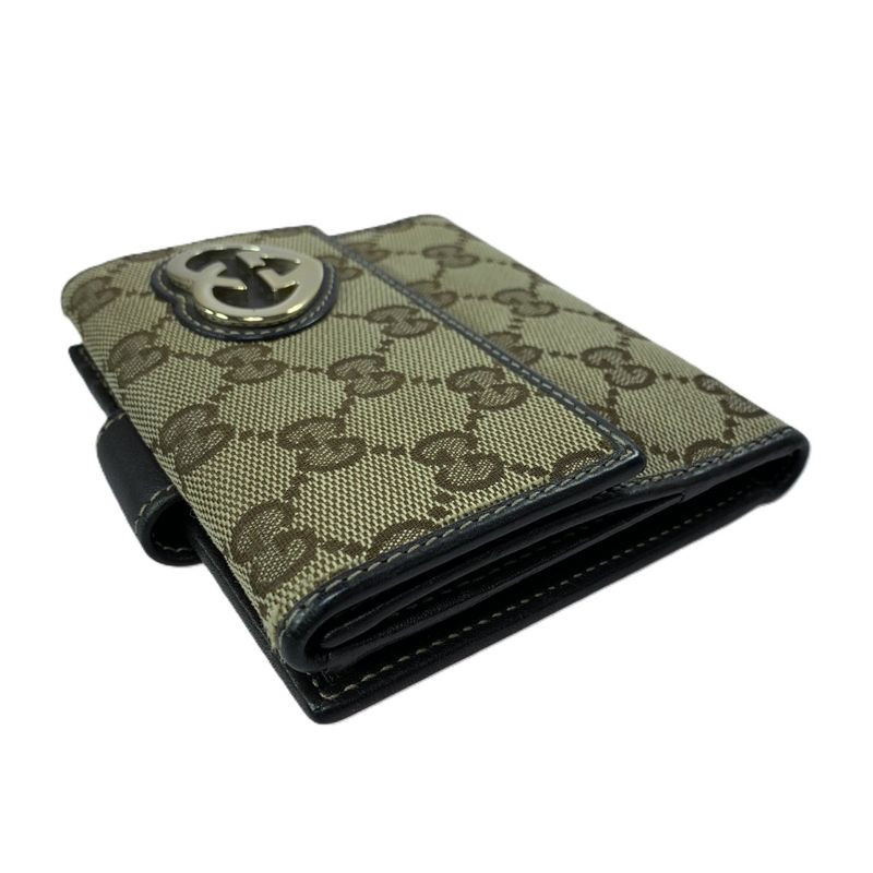 Gucci Lovely GG Canvas Leather Wallet