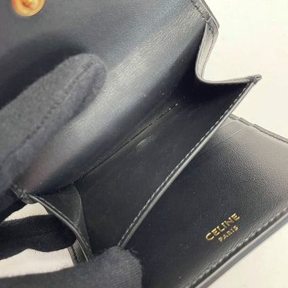 Celine Small Trifold Wallet 16 Seeds Black