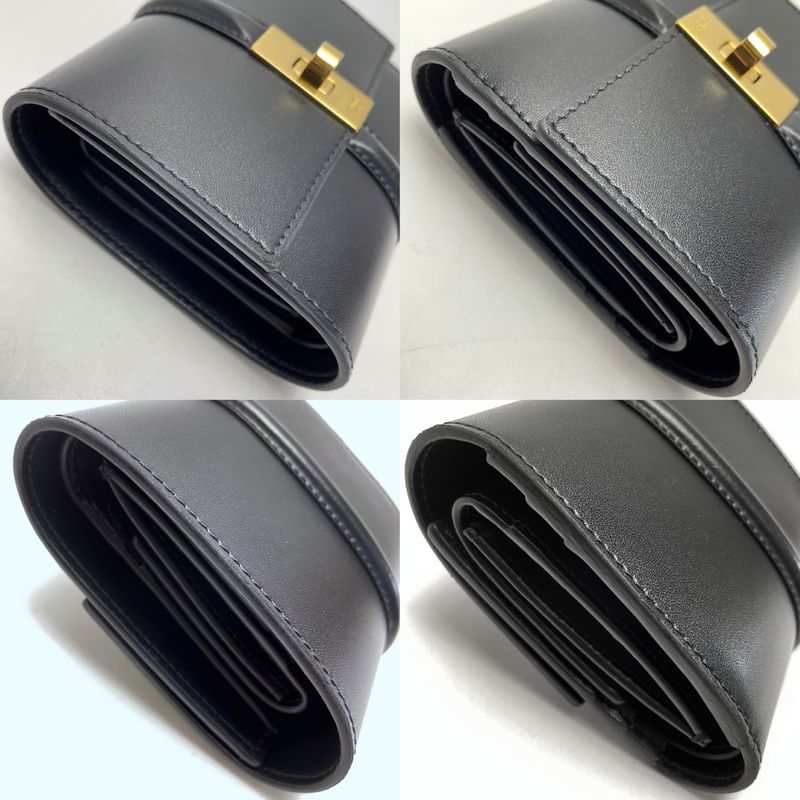 Celine Small Trifold Wallet 16 Seeds Black