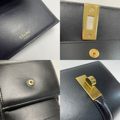 Celine Small Trifold Wallet 16 Seeds Black