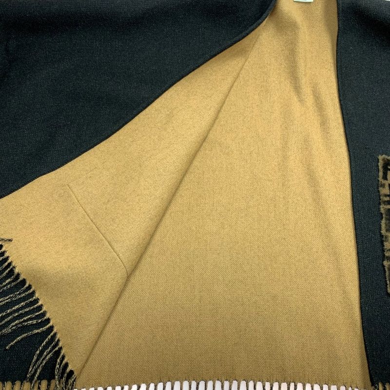 Fendi Poncho Zucca Pattern Black Brown Jacket