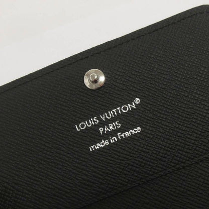 Louis Vuitton Taiga Business Card Holder NM Black Shoulder Bag