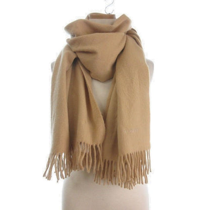 Hermes Paris Scarf Shawl Fringe Large Beige