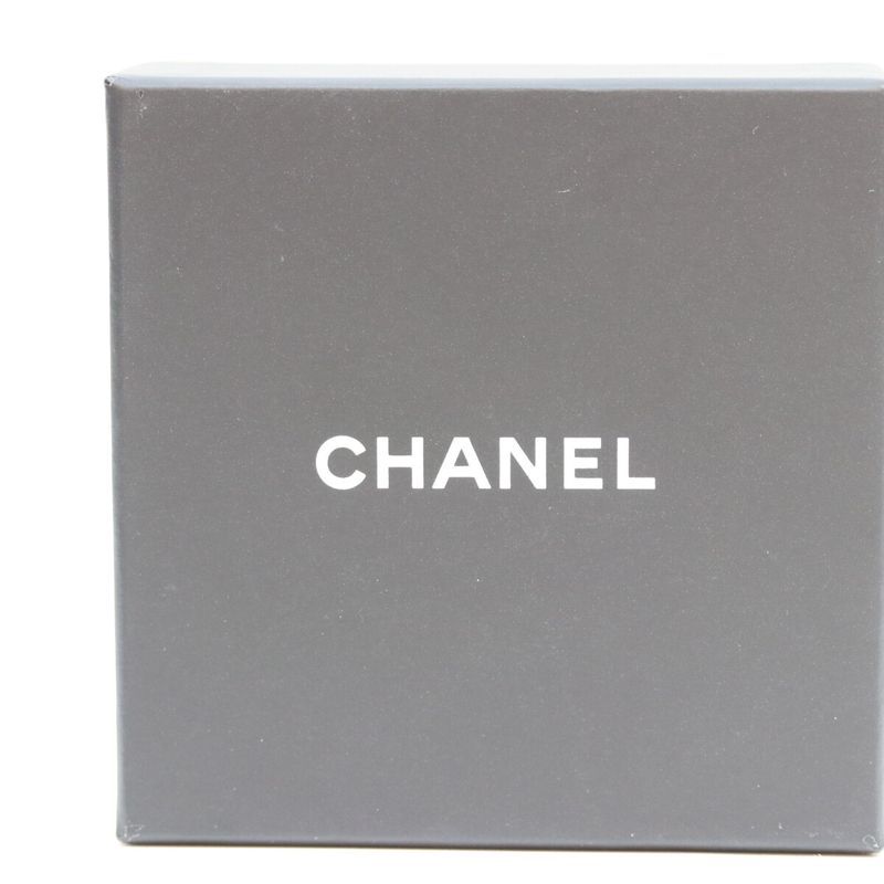 Chanel Gold Big Comic Mark Hoop Earrings