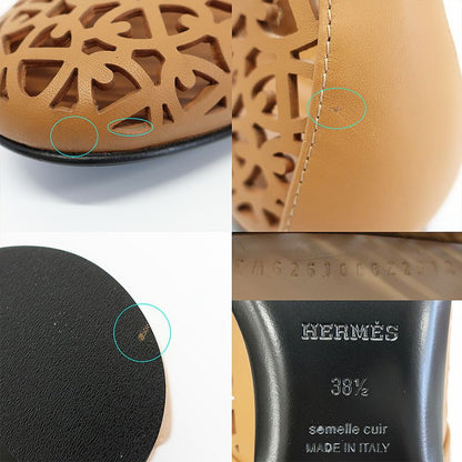 Hermes Ballet Shoes Meri Chaine D'ancre Natural Calf Notation
