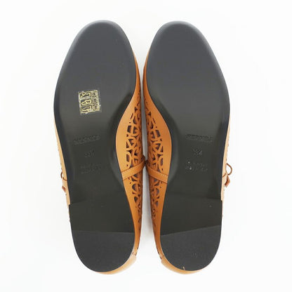 Hermes Ballet Shoes Meri Chaine D'ancre Natural Calf Notation