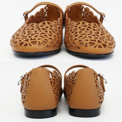 Hermes Ballet Shoes Meri Chaine D'ancre Natural Calf Notation