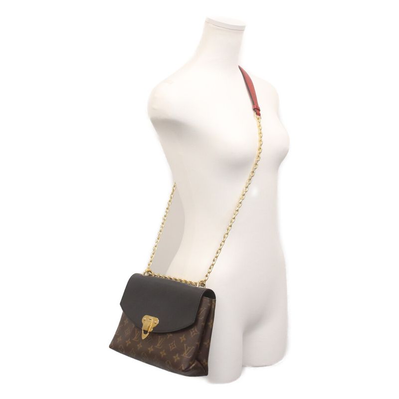 Louis Vuitton Monogram Trillon Noir Sampler Seed Shoulder Bag ) Brown Black