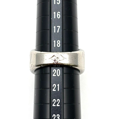 Louis Vuitton Ring Signet Monogram Metal Silver Plated