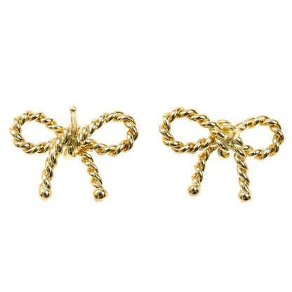Tiffany & Co 18K Yellow Gold Twisted Ribbon Earrings