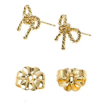 Tiffany & Co 18K Yellow Gold Twisted Ribbon Earrings