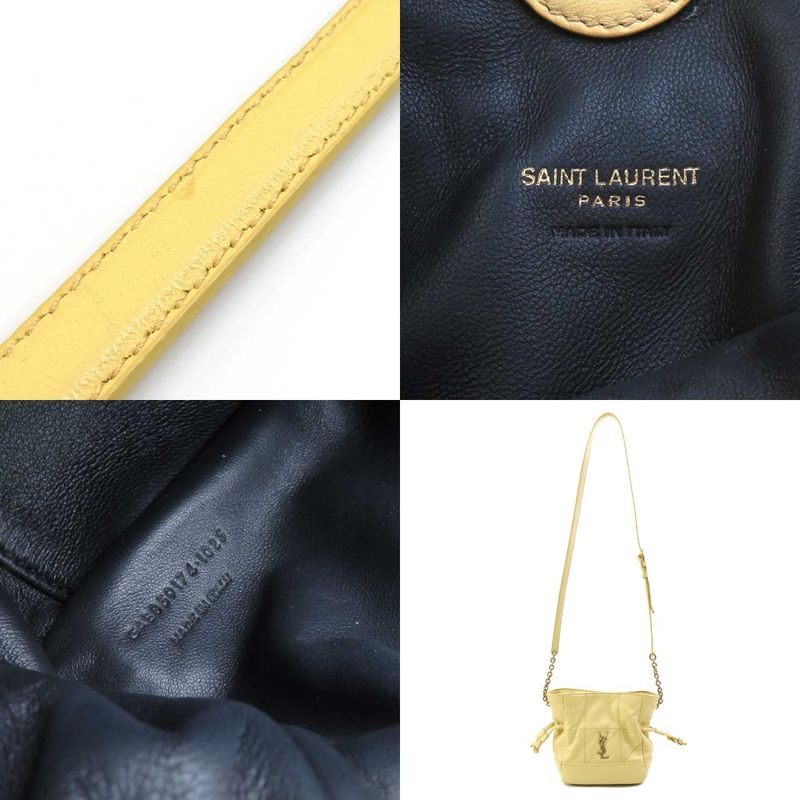 Saint Laurent Shoulder Bag Jamie Mini Cream Yellow Erotic