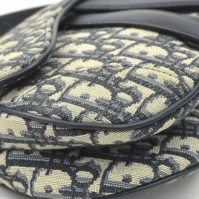 Dior Saddle Bag Leather Canvas