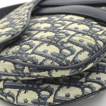 Dior Saddle Bag Leather Canvas