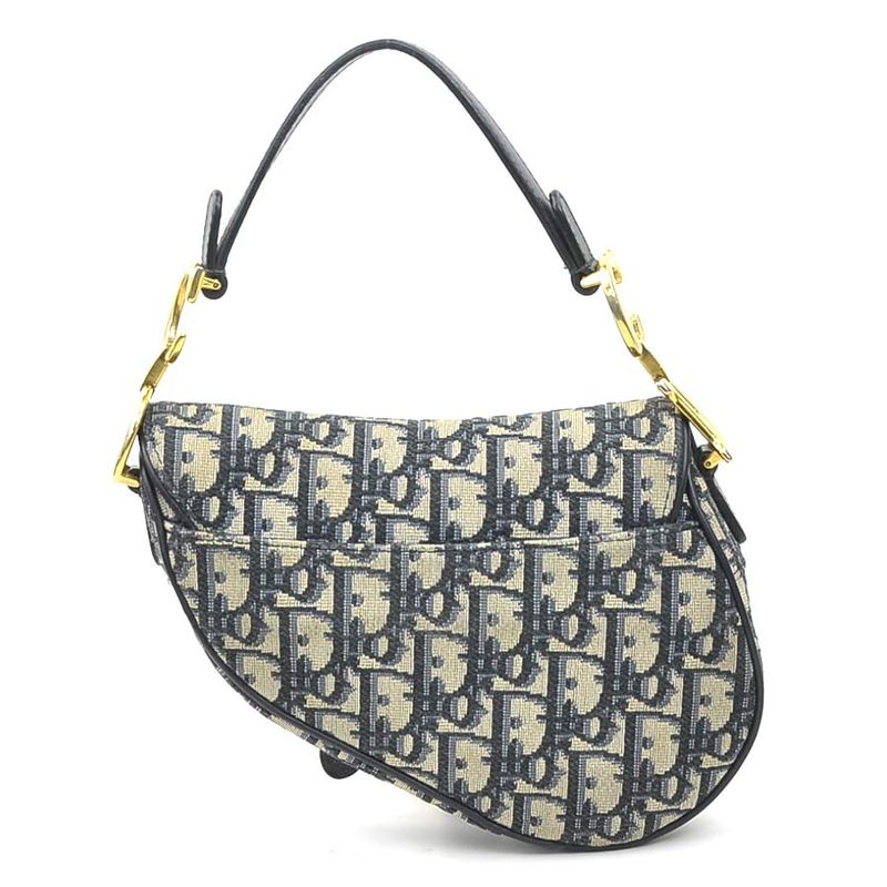 Dior Saddle Bag Leather Canvas