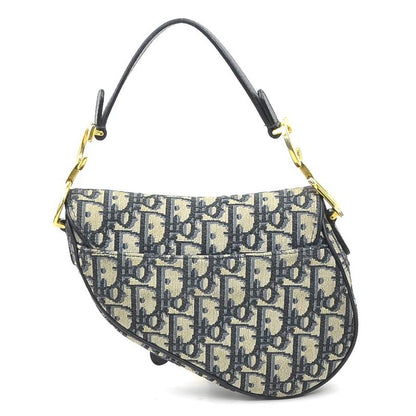 Dior Saddle Bag Leather Canvas