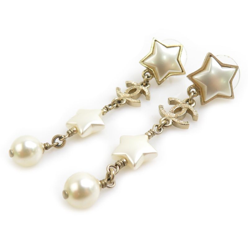 Chanel Earrings White Gold