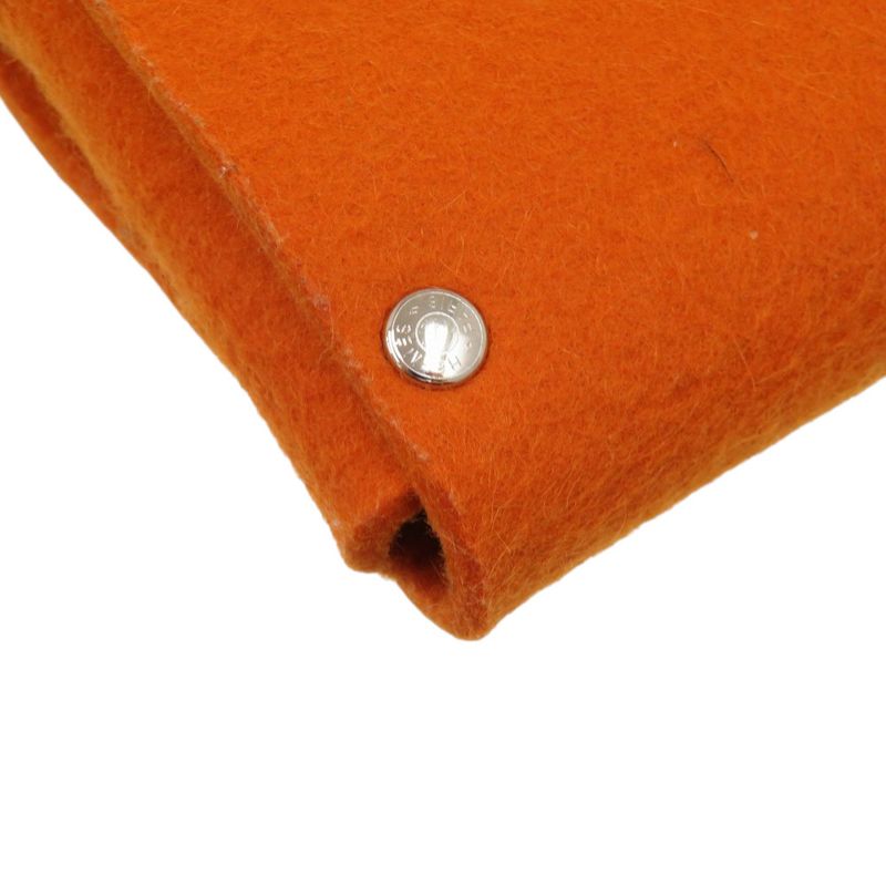 Hermes Playing Card Case Etui Carte GM Felt Orange