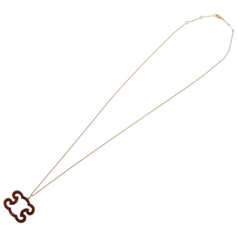 Celine Triomphe Sparkle Metal Rhinestone Gold Necklace