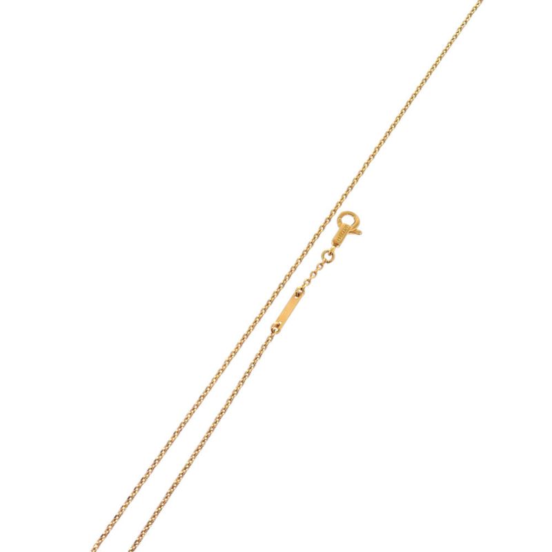 Celine Triomphe Sparkle Metal Rhinestone Gold Necklace