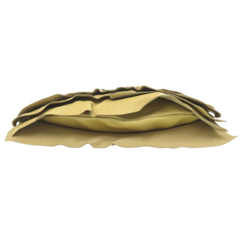 Saint Laurent Yves Tropez Leather Yellow Handbag