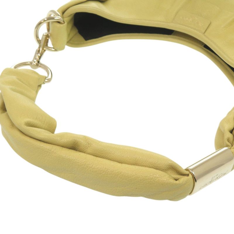 Saint Laurent Yves Tropez Leather Yellow Handbag
