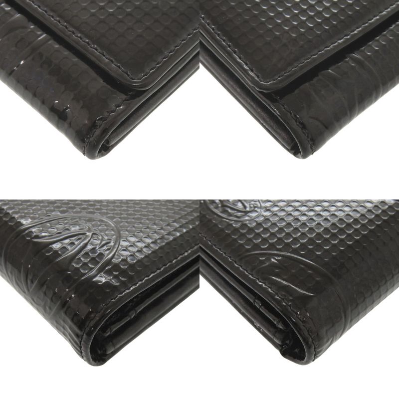 Cartier Happy Birthday Patent Leather Black Wallet