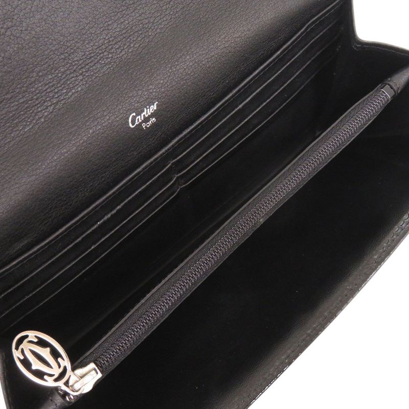 Cartier Happy Birthday Patent Leather Black Wallet