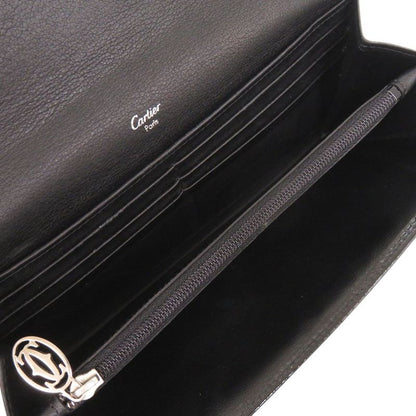 Cartier Happy Birthday Patent Leather Black Wallet