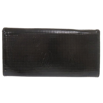 Cartier Happy Birthday Patent Leather Black Wallet