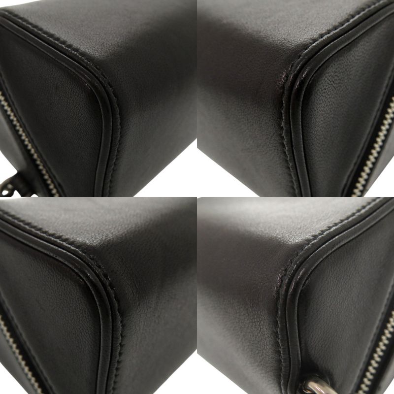 Saint Laurent Paris 2-Way Neck Strap Fragment Zip Box Silver Shoulder Bag