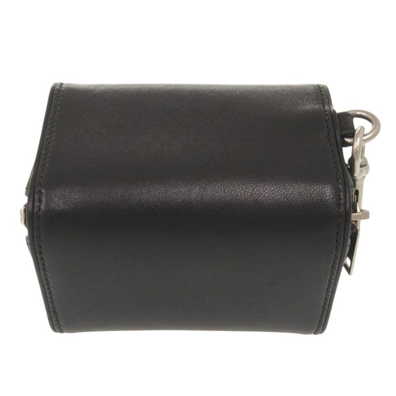 Saint Laurent Paris 2-Way Neck Strap Fragment Zip Box Silver Shoulder Bag