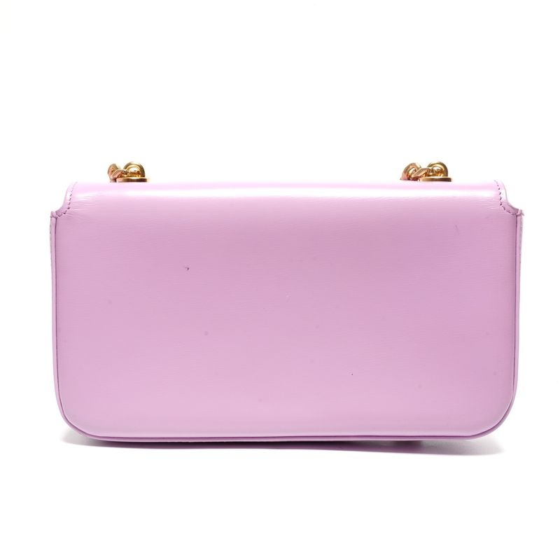 Celine Shoulder Bag Triomphe Chain Shiny Calfskin