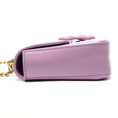 Celine Shoulder Bag Triomphe Chain Shiny Calfskin