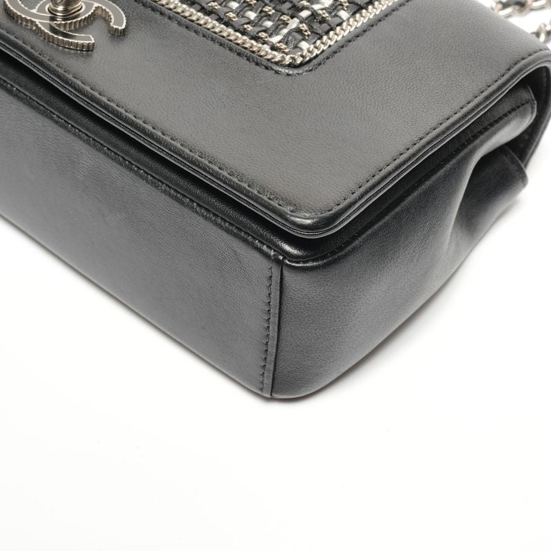 Chanel Shoulder Bag Lambskin Double Flap Check
