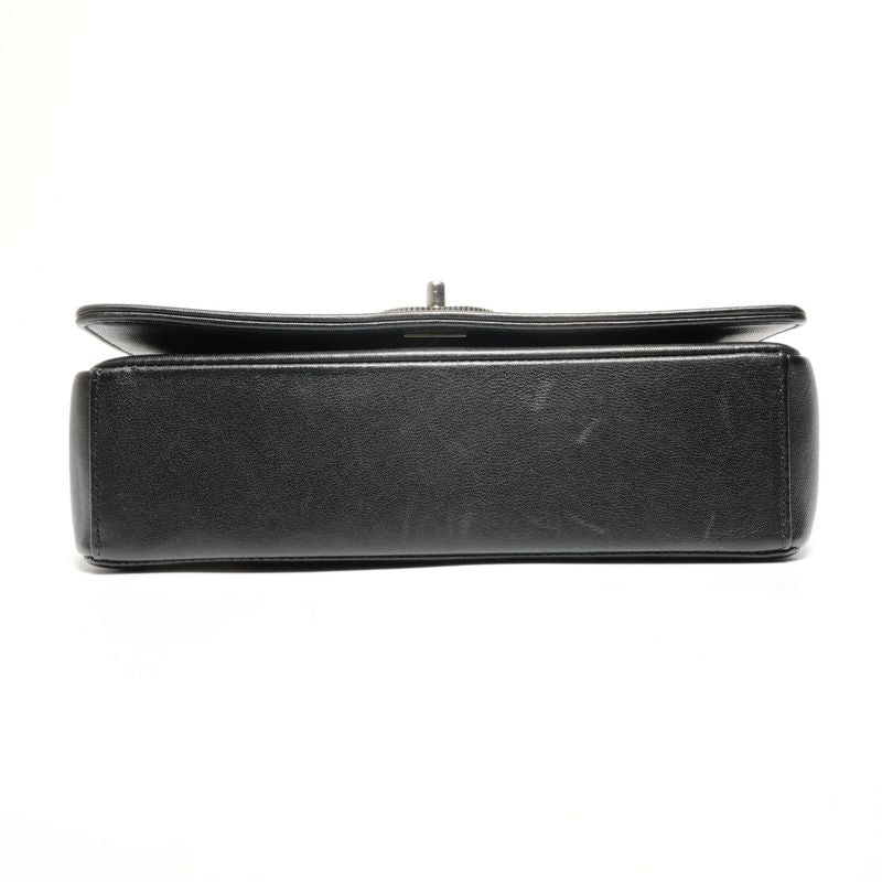 Chanel Shoulder Bag Lambskin Double Flap Check
