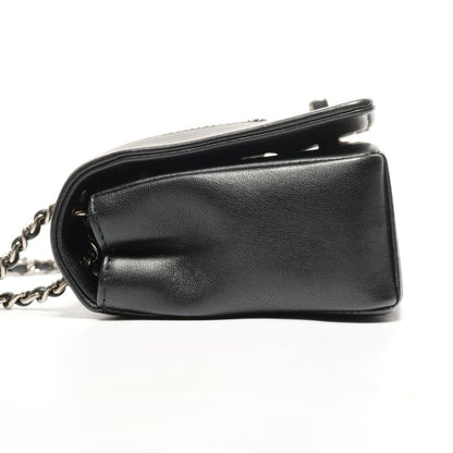 Chanel Shoulder Bag Lambskin Double Flap Check