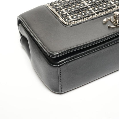 Chanel Shoulder Bag Lambskin Double Flap Check
