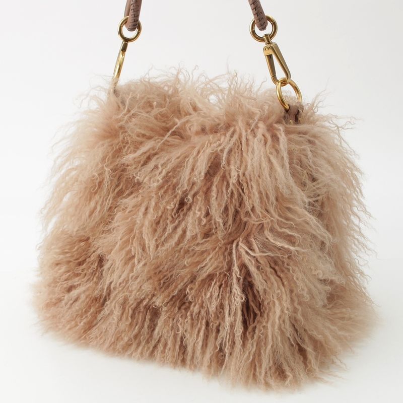 Dior Leather Galiano Era Hiver Libertine Hobo Shoulder Bag Pink Beige