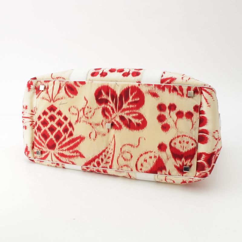 Gucci Era Flower Boston Bag Red