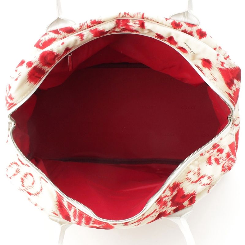 Gucci Era Flower Boston Bag Red