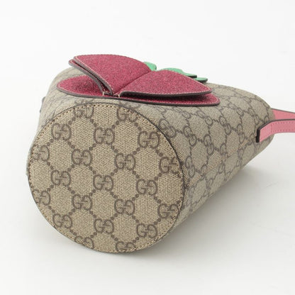 Gucci GG Supreme Strawberry Handbag Beige