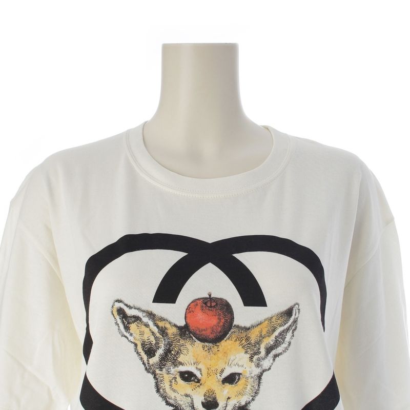 Gucci Yuko Higuchi GG Logo Short Sleeve T-Shirt White
