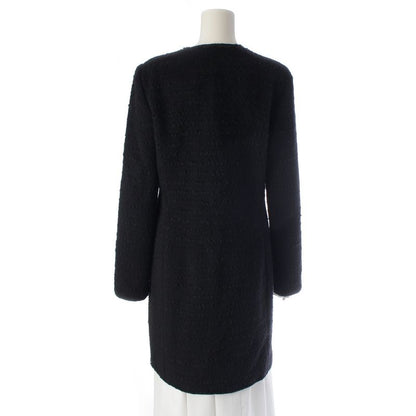 Dolce & Gabbana Wool Mohair Blend Long Coat Black 42
