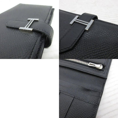 Hermes Bearn Souffle Logo Wallet Bifold with Coin