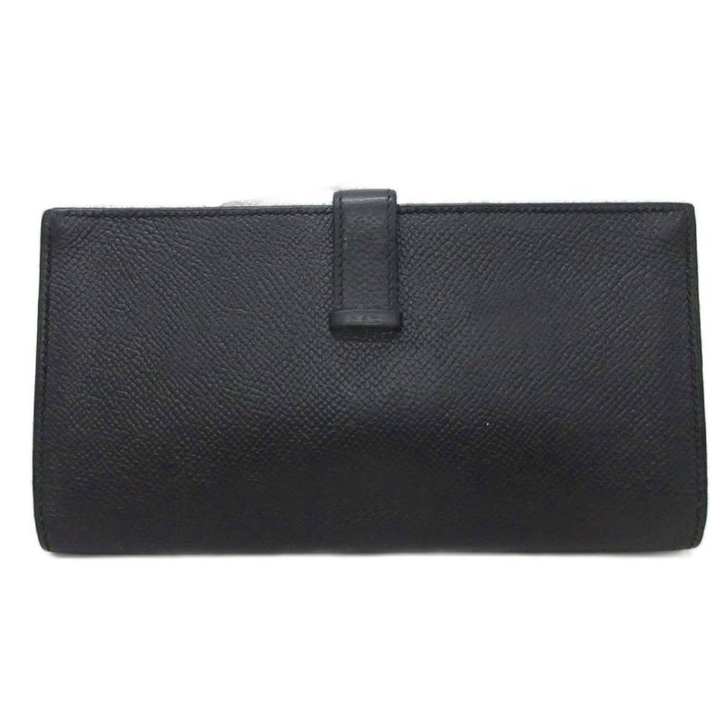 Hermes Bearn Souffle Logo Wallet Bifold with Coin