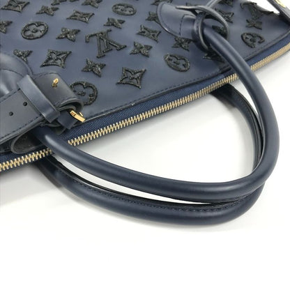Louis Vuitton Handbag Lock It Vertical Blue Black