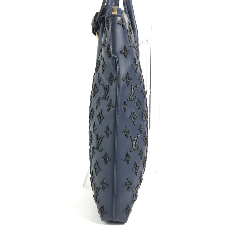 Louis Vuitton Handbag Lock It Vertical Blue Black