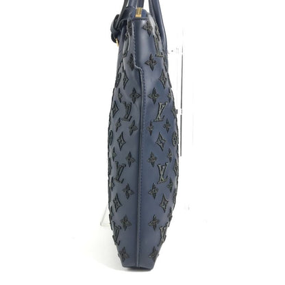 Louis Vuitton Handbag Lock It Vertical Blue Black